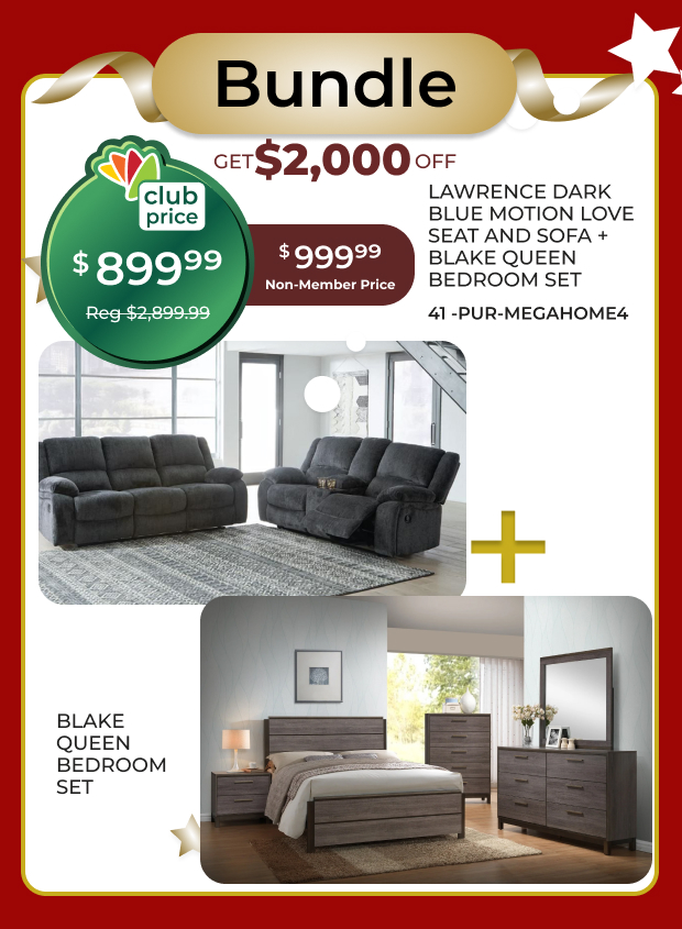 Lawrence Dark Set + Blake Bedroom Set