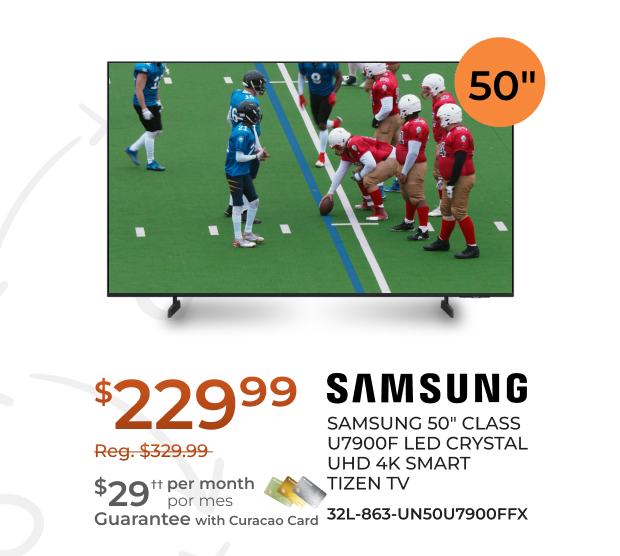 Samsung 50-inch LED Crystal UHD 4K Smart TV