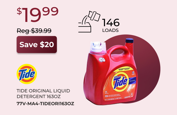 Tide Original Liquid Detergent 163OZ
