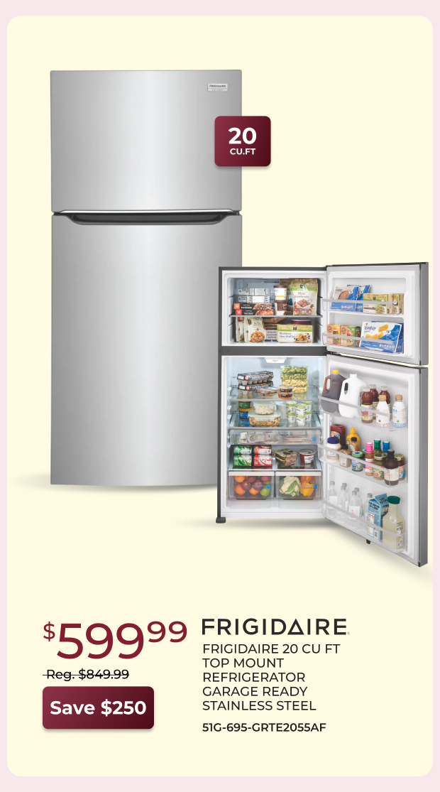 Frigidaire 20 CU FT Refrigerator