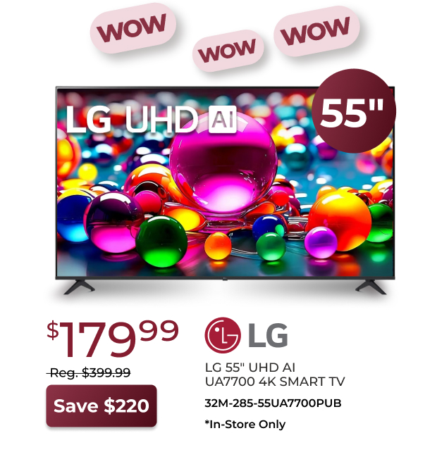 LG 55-inch UHD AI 4K Smart TV