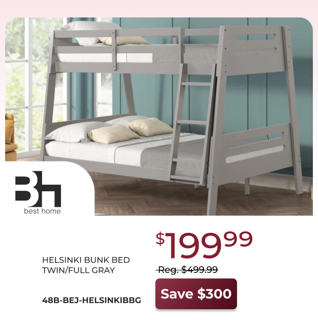 Helsinki Bunk Bed Gray