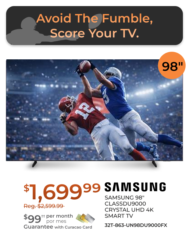 Samsung 98-inch Crystal UHD 4K Smart TV