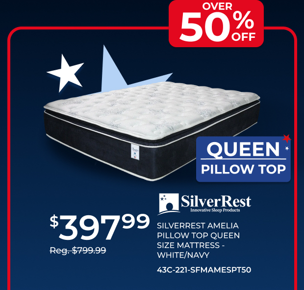 Silverrest Amelia Pillow Top Queen Mattress