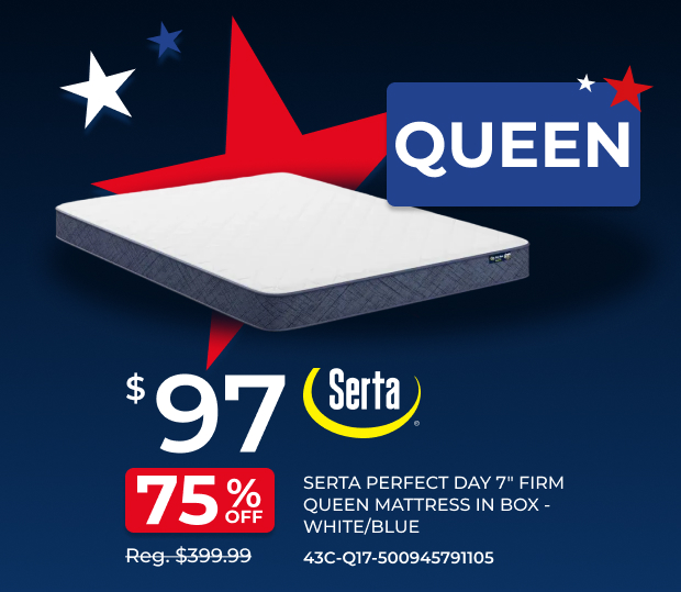 Serta Perfect Day 7-inch Firm Queen Mattress