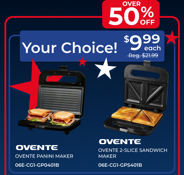 Ovente Sandwich Makers