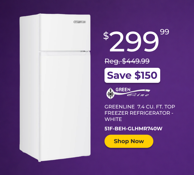 Greenline 7.4 CU.FT. Top Freezer Refrigerator