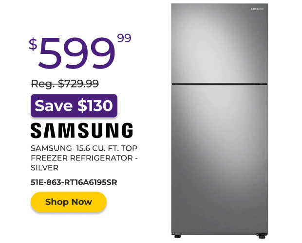 Samsung 15.6 CU. FT. Top Freezer Refrigerator