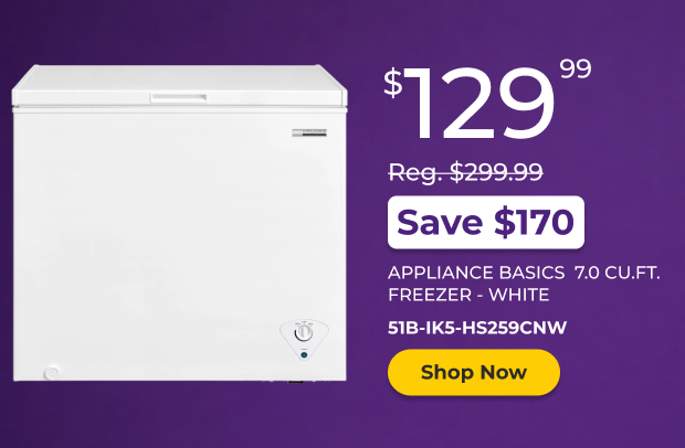 Appliance Basics 7.0 CU. FT. Freezer