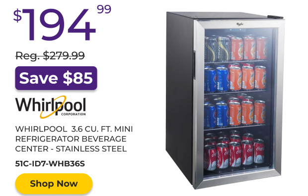 Whirlpool 3.6 CU. FT. Mini Fridge