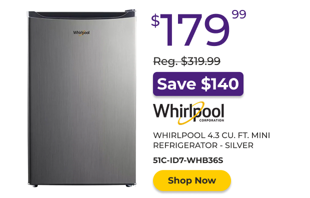 Whirlpool 4.3 CU. FT. Mini Refrigerator