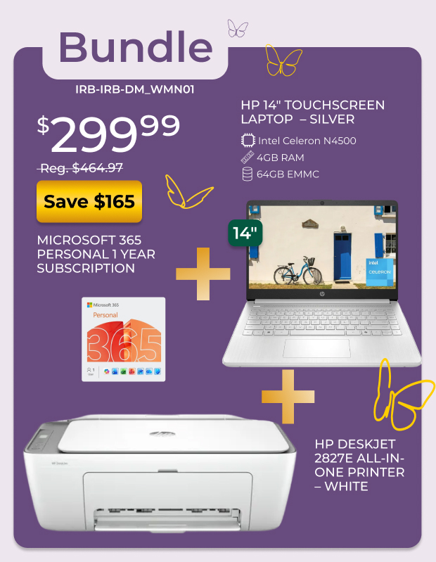 HP Laptop + Printer