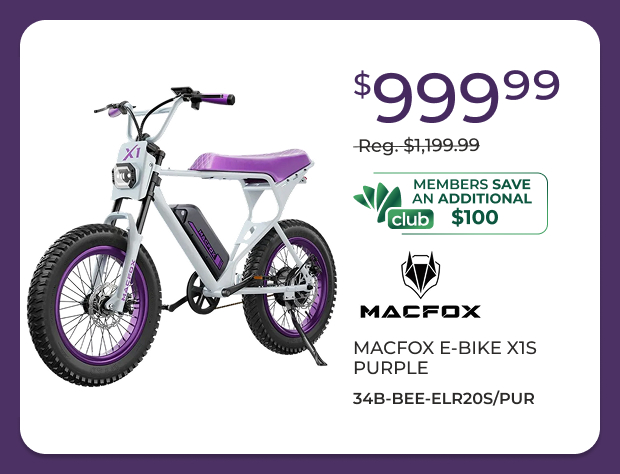 Macfox E-Bike X1S Purple