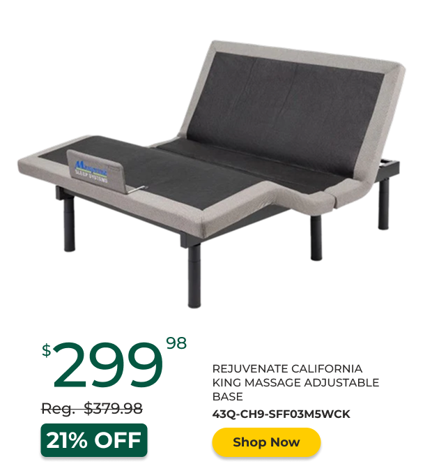 Rejuvenate California King Massage Adjustable Base