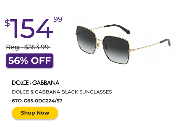 Dolce & Gabanna Black Sunglasses