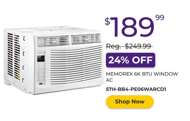 Memorex 6,000 BTU Window AC
