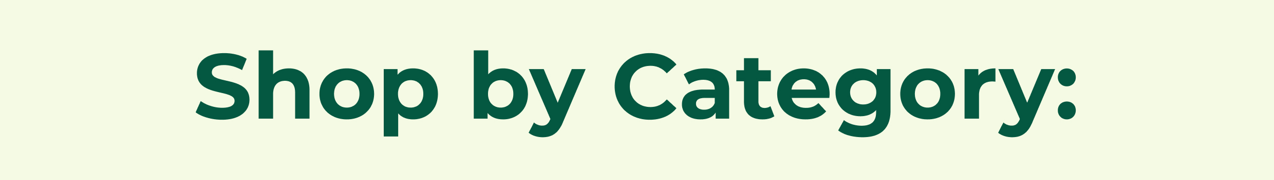 Shop By Category