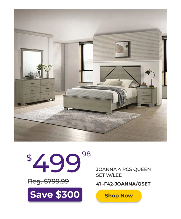 Joanna 4 PCS Queen Set