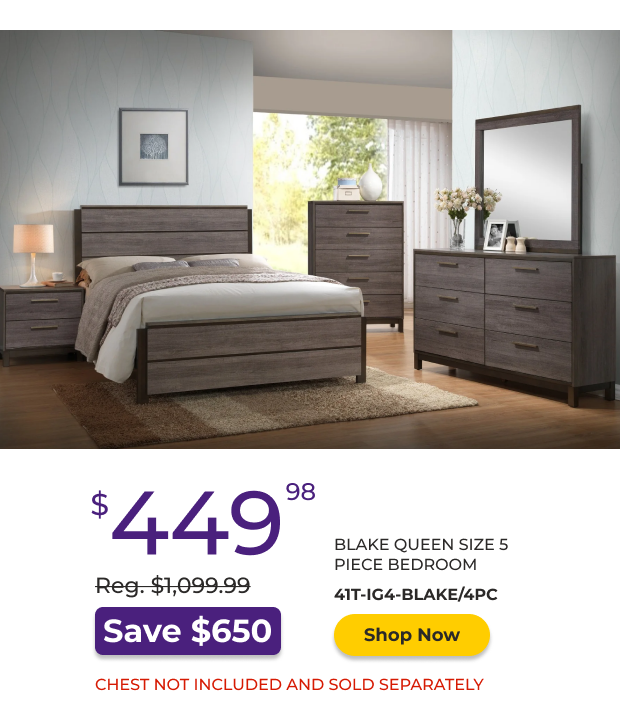 Blake Queen Size 4 PC Bedroom Set