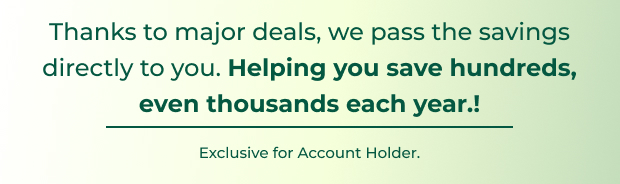 Exclusive for Account Holders