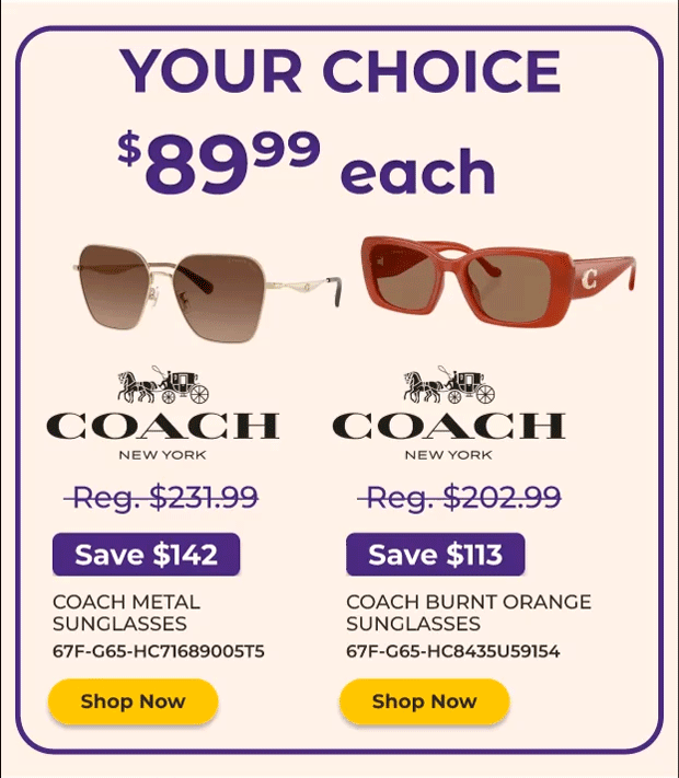 Coach Sunglasses