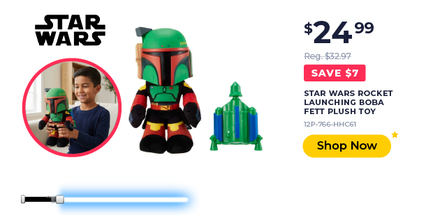 STAR WARS ROCKET LAUNCHING PLUSH