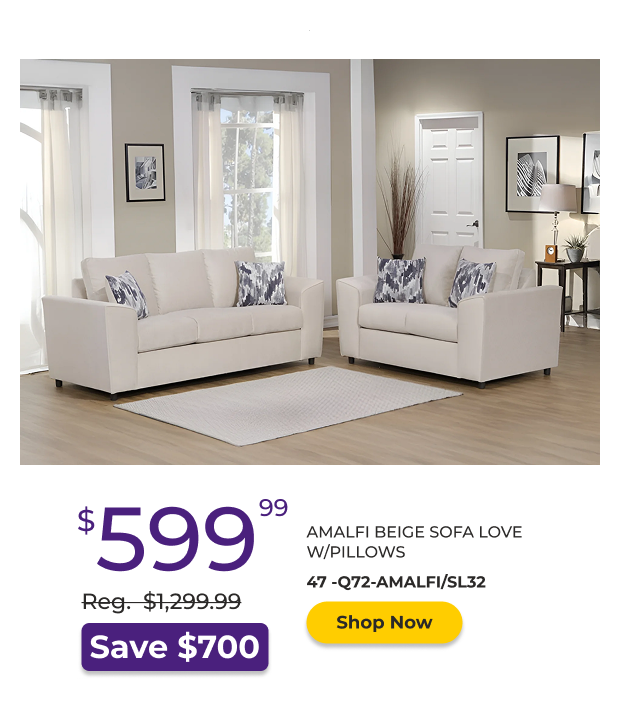 Amalfi Beige Sofa Love