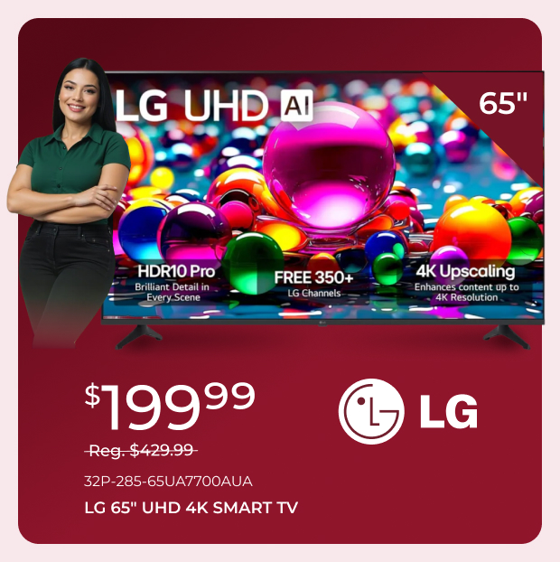 LG 65-inch UHD 4K Smart TV