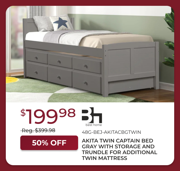 Akita Twin Captain Bed