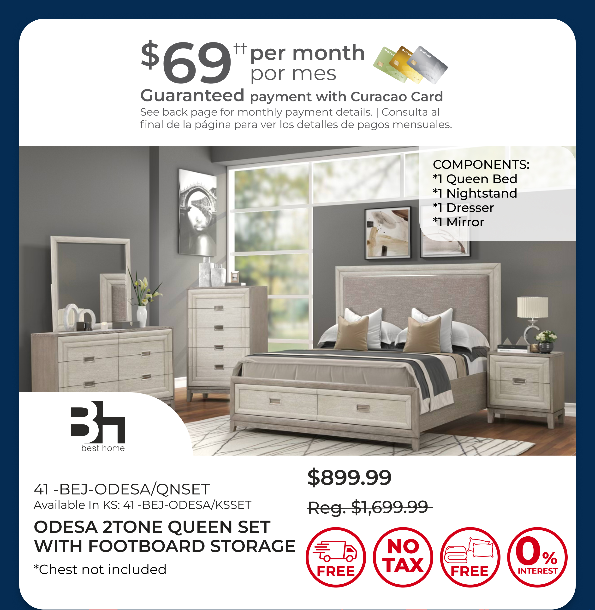 Odesa Queen Bedroom Set