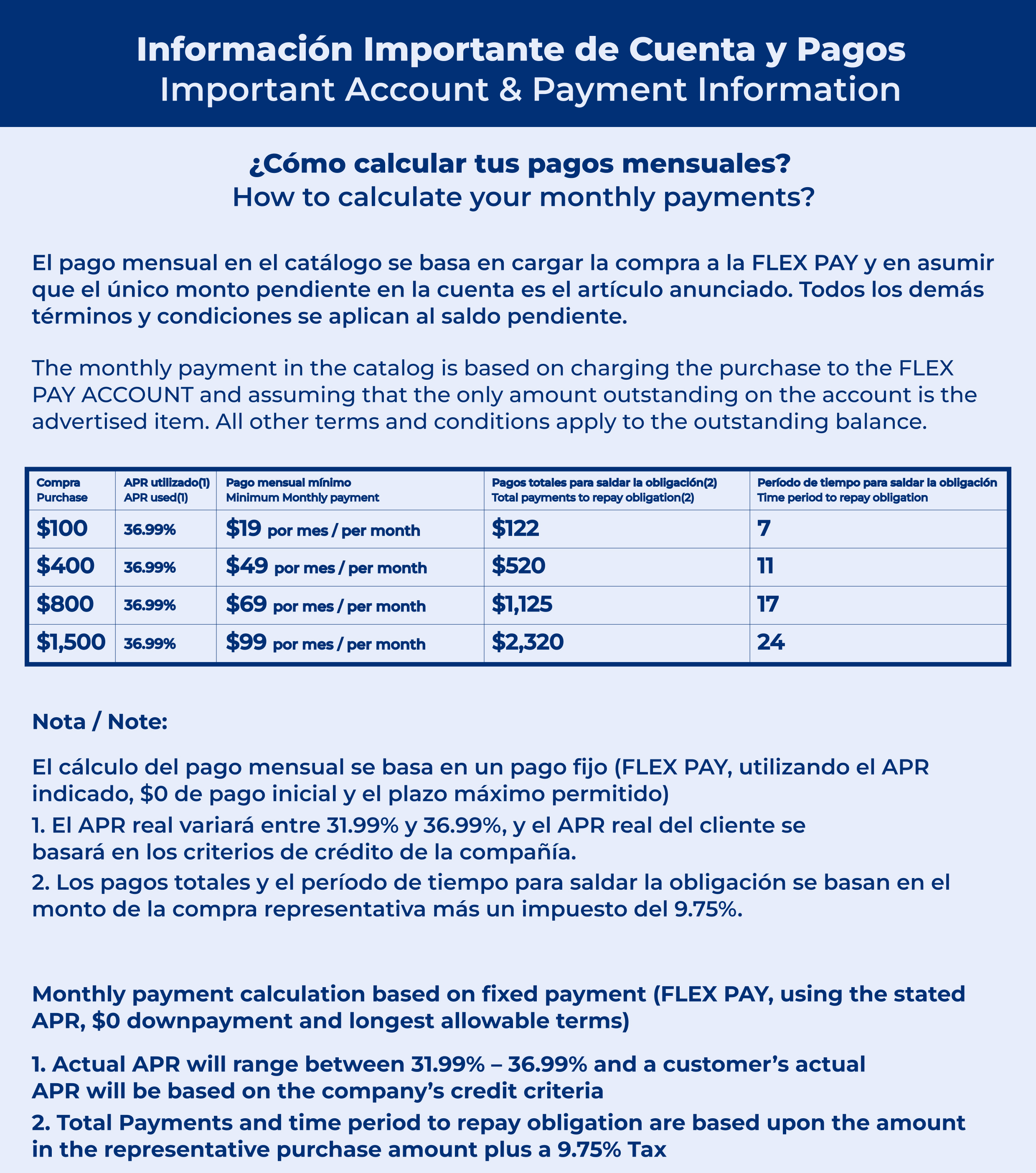 Payment Information