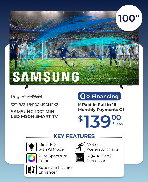 Samsung 100-inch LED M90H Smart TV