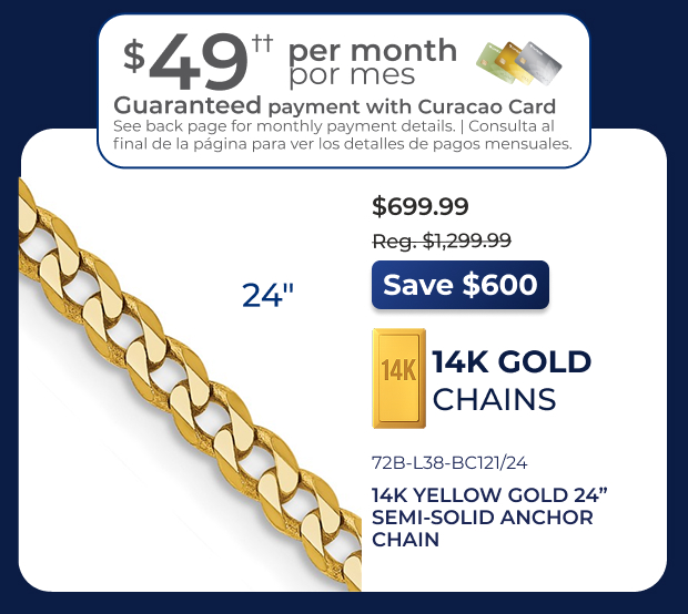 14K Yellow Gold 24-inch