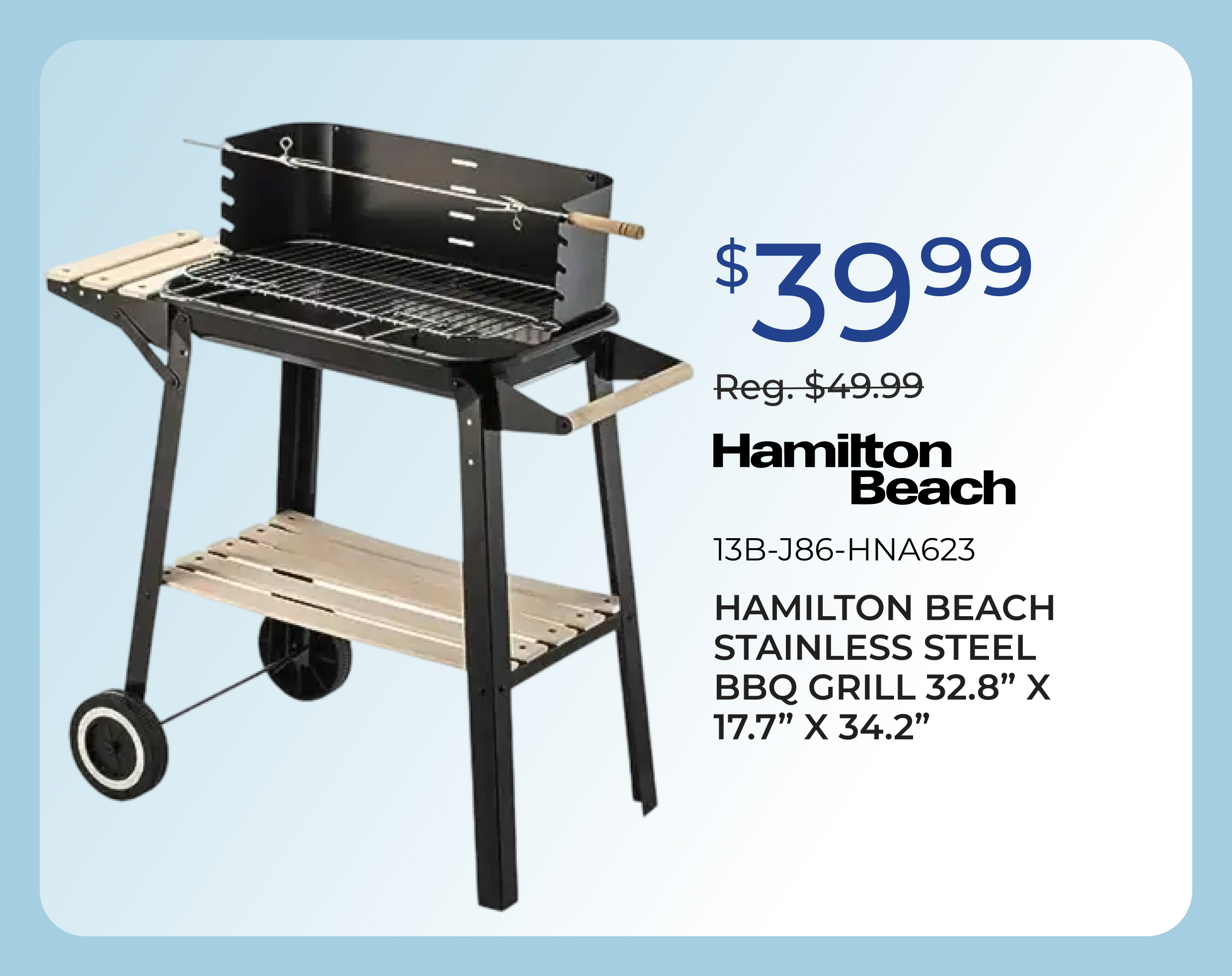 Hamilton Beach BBQ Grill