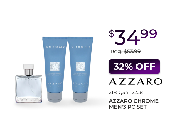 Azzaro Chrome Mens 3PC-Set