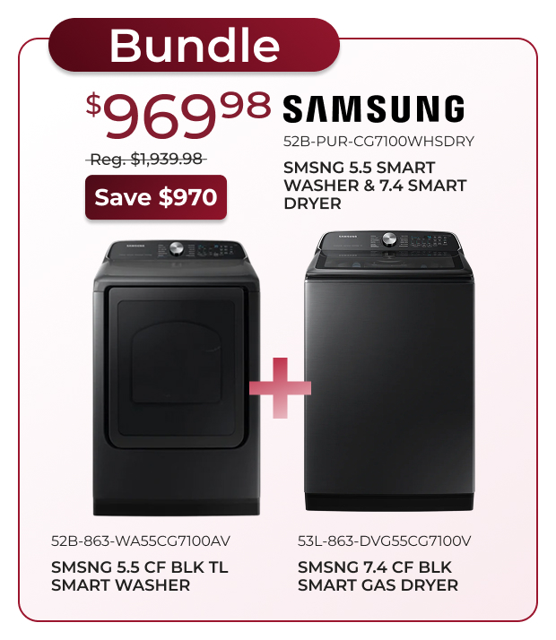 Samsung Washer & Dryer Bundle