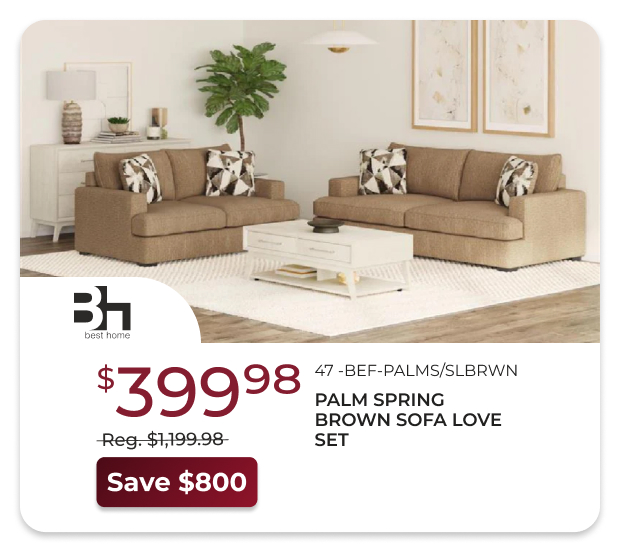 Palm Spring Sofa Love Set