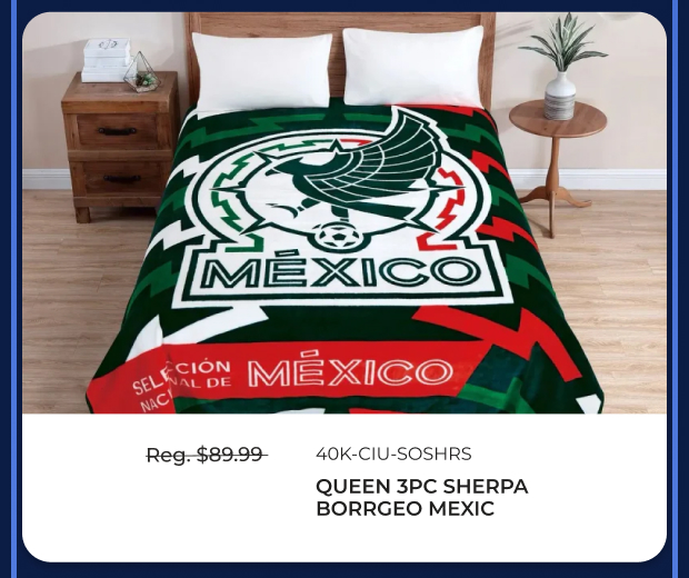 Mexico Queen 3PC Sherpa