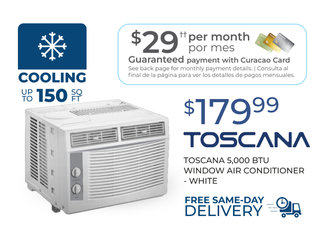 Toscana 5,000 BTU Window Air Conditioner