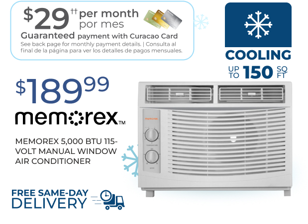 Memorex 5,000 BTU Window Air Conditioner