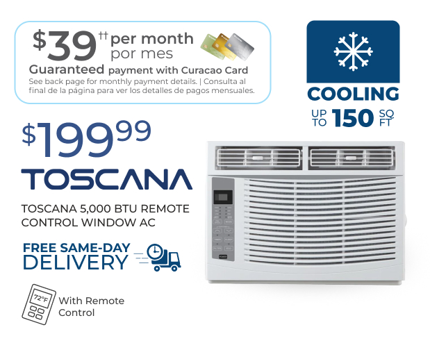 Toscana 5,000 BTU Window Air Conditioner - White