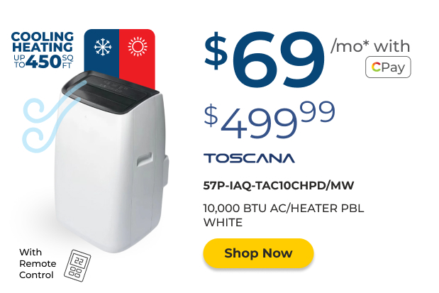 Toscana 10,000 BTU Portable Air Coditioner