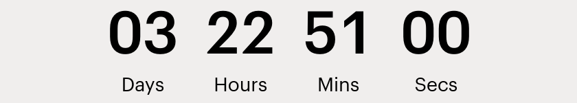 Cyber Sale - Countdown Timer