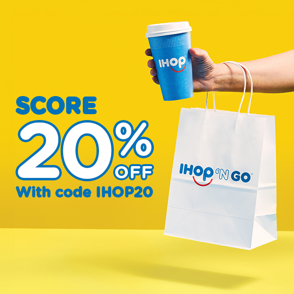 SCORE 20% OFF with code IHOP20