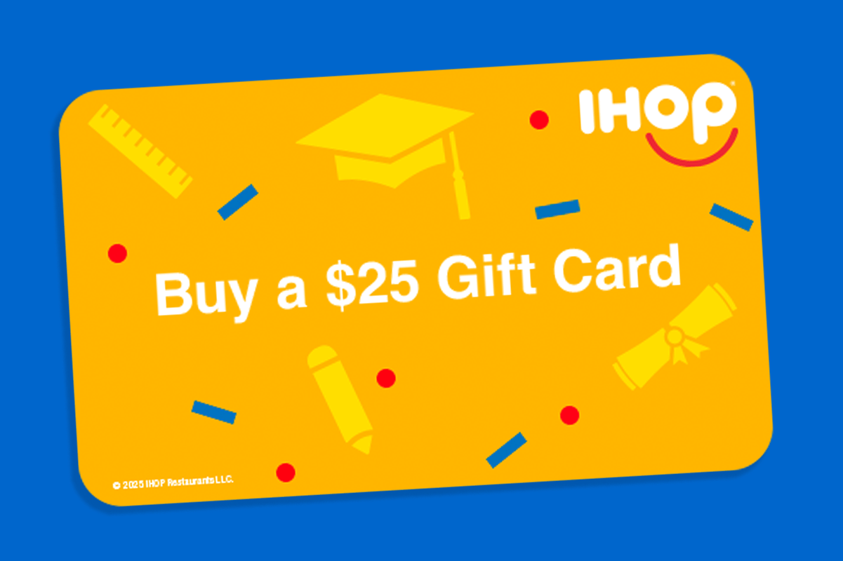 A gift card that says Congratulation alternates with messaging that says Get a $5 Bonus Card for yourself with every $25 gift card purchase.