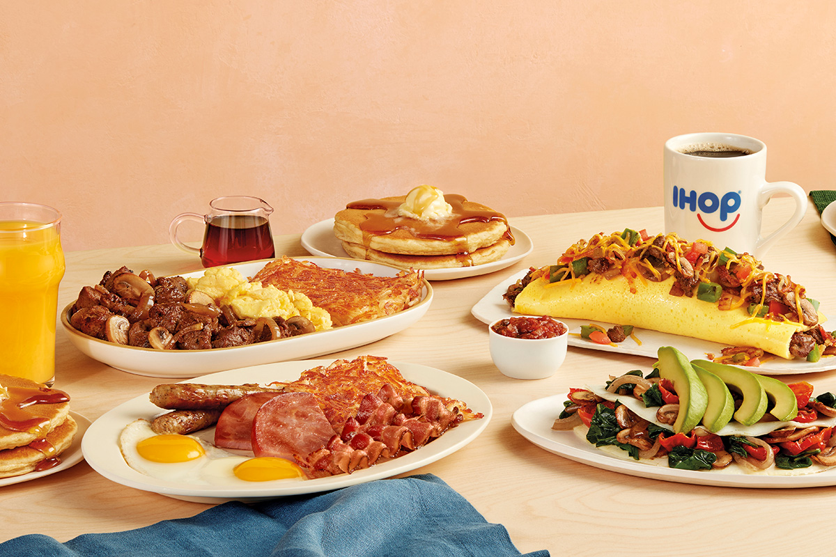 An assortment of IHOP’s Breakfast Combos