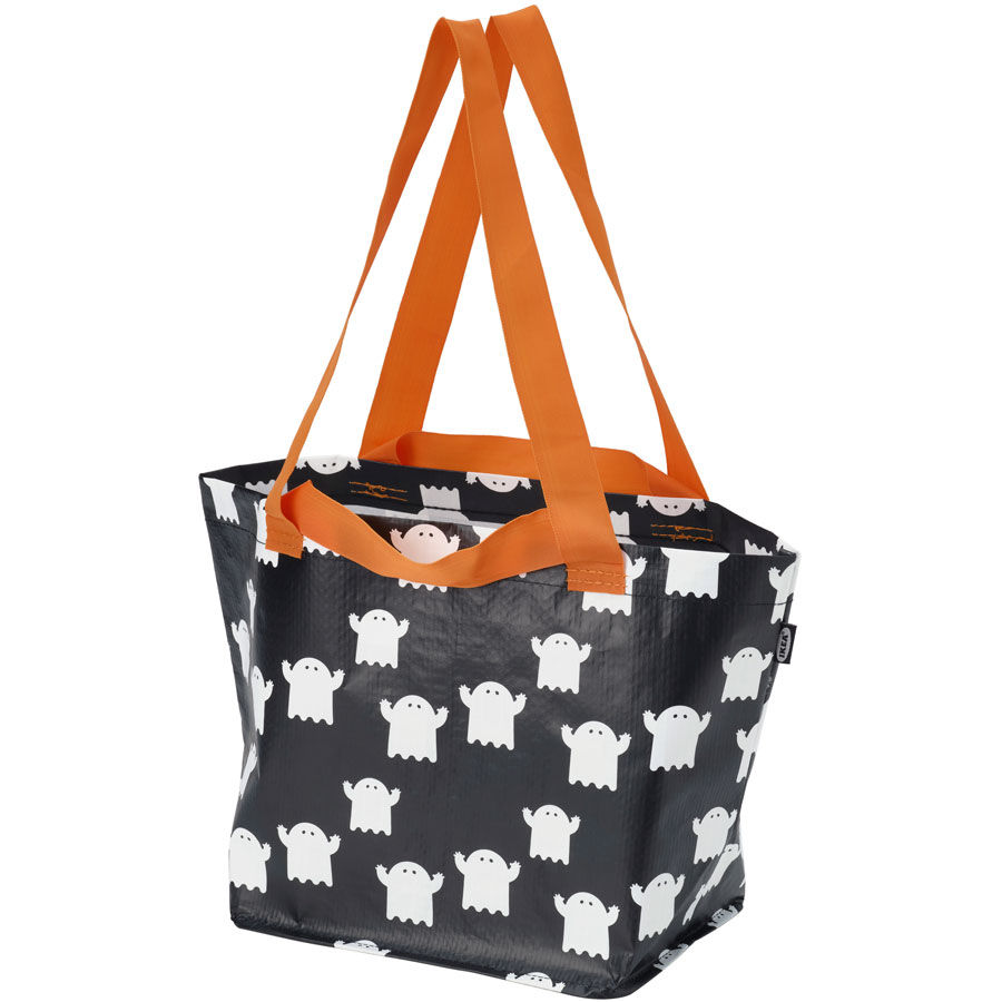 tote bag with ghost pattern