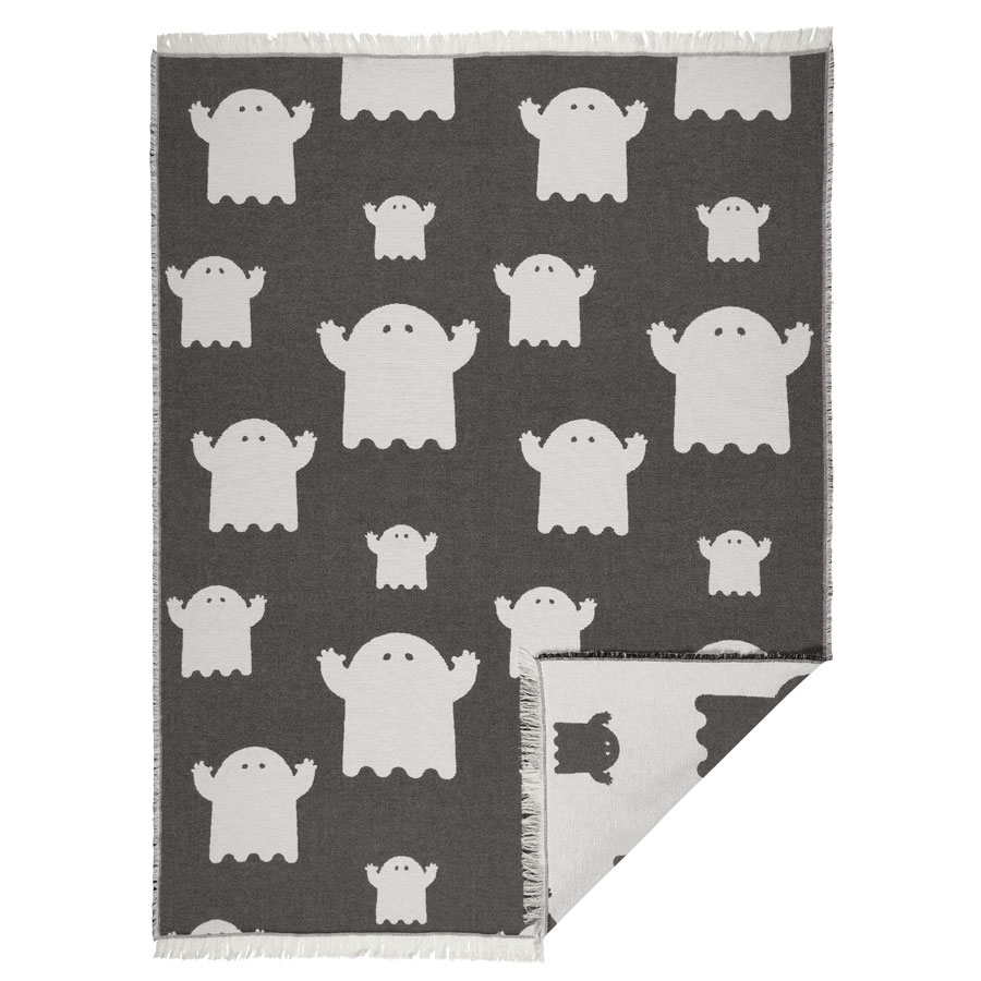 Throw blanket with ghosts