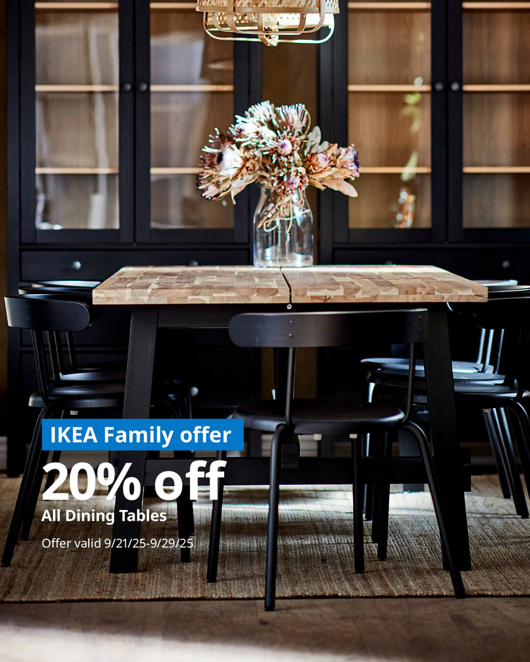 20% off All dining tables