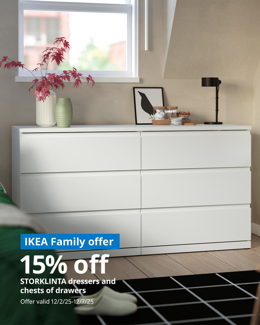 STORKLINTA dressers and chests of drawers offer